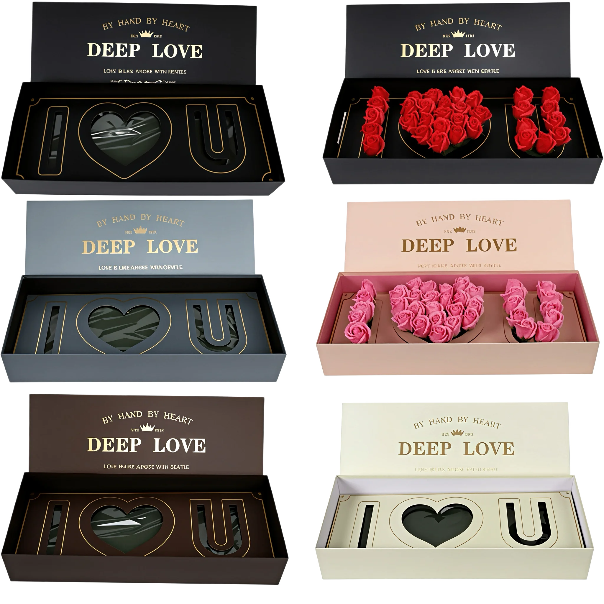 Love Packaging Mug Mother's Birthday Valentine's Chocolate Artificial Men Women Flower Rose Gift Box  Happy 2026 Valentines Day