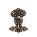 Stock Supply Box Accessories 48 X 64mm Traditional Designed Zinc Alloy Gold and Antique Brass Wooden Box Metal Lock