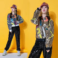 New Adult Women's Coat Jazz Dress Dance Performance Modern Sequin Costume