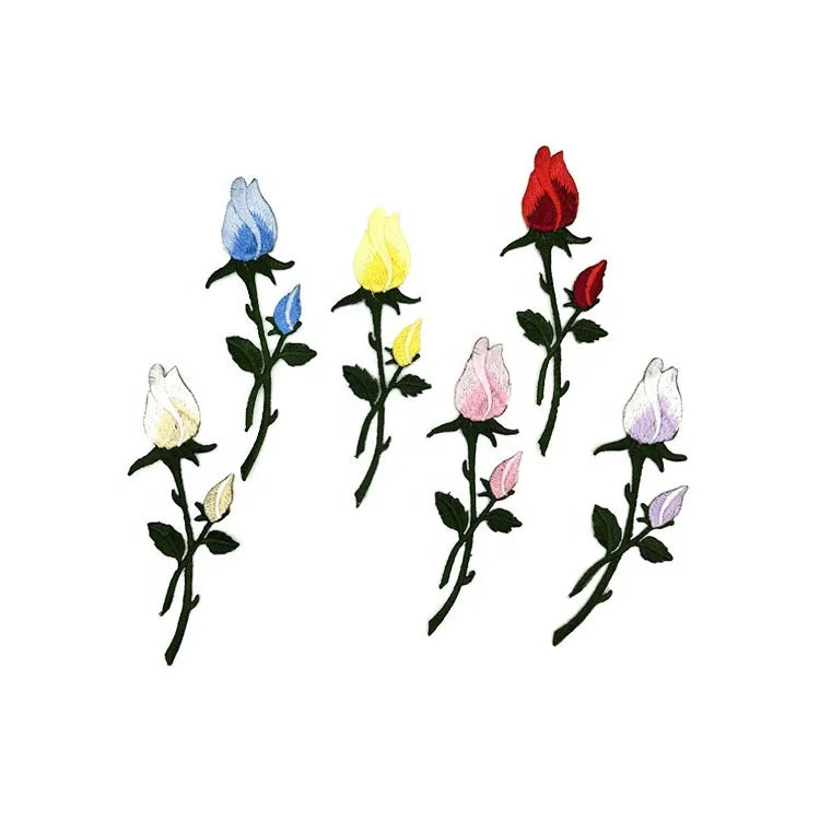 Fascinated Decorative Applique Rose Embroidery Lace Patch Iron on LT2449A