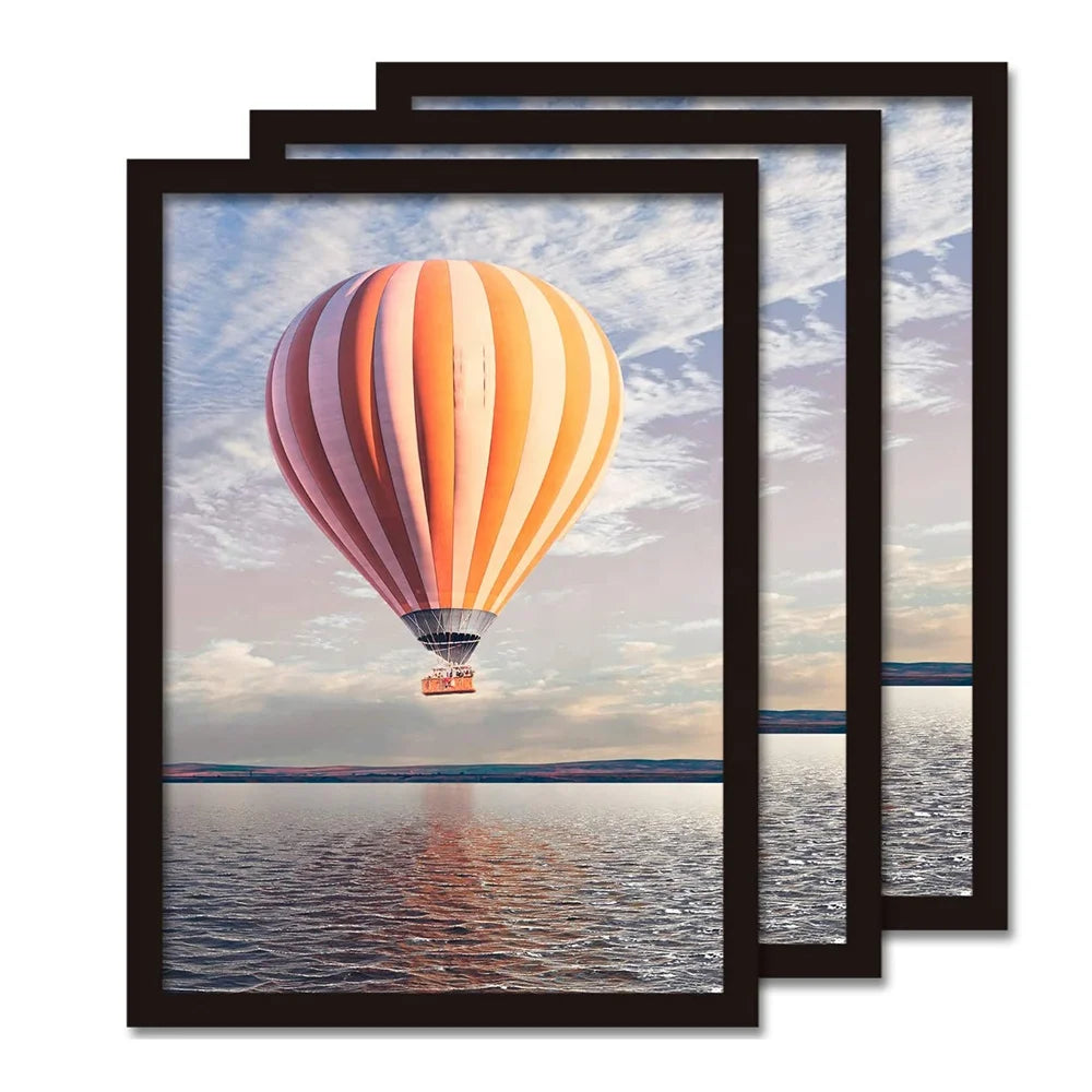 Hot Sell Digital Printing Wood Modern Simple Photo Picture Poster Black MDF Art Frame MegaBDM