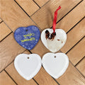 MDFSUB Sublimation Acrylic Ornaments Christmas Tree Decoration Heart Hanging Ornament for Holiday Decorations