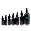 Good Quality Cheap Price Hair Oil Cosmetic Packaging 5ml 10ml 15ml 30ml 100ml Shinning Black Essential Oil Glass Dropper Bottle