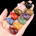 Wholesale Animal Gemstone Turtle Pendants Natural Stone Craft Carved Small Animal Natural Stone Turtle Craft