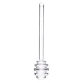 6 Inches Personalised Manual Filling Device Dipper Stick Transparent Glass Spoon for Honey Jam and Sugar