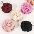 QIYUE Three-dimensional Rose Clips Simulation Flower Hair Claw Clips Disc Hair Flower Large Shark Clips