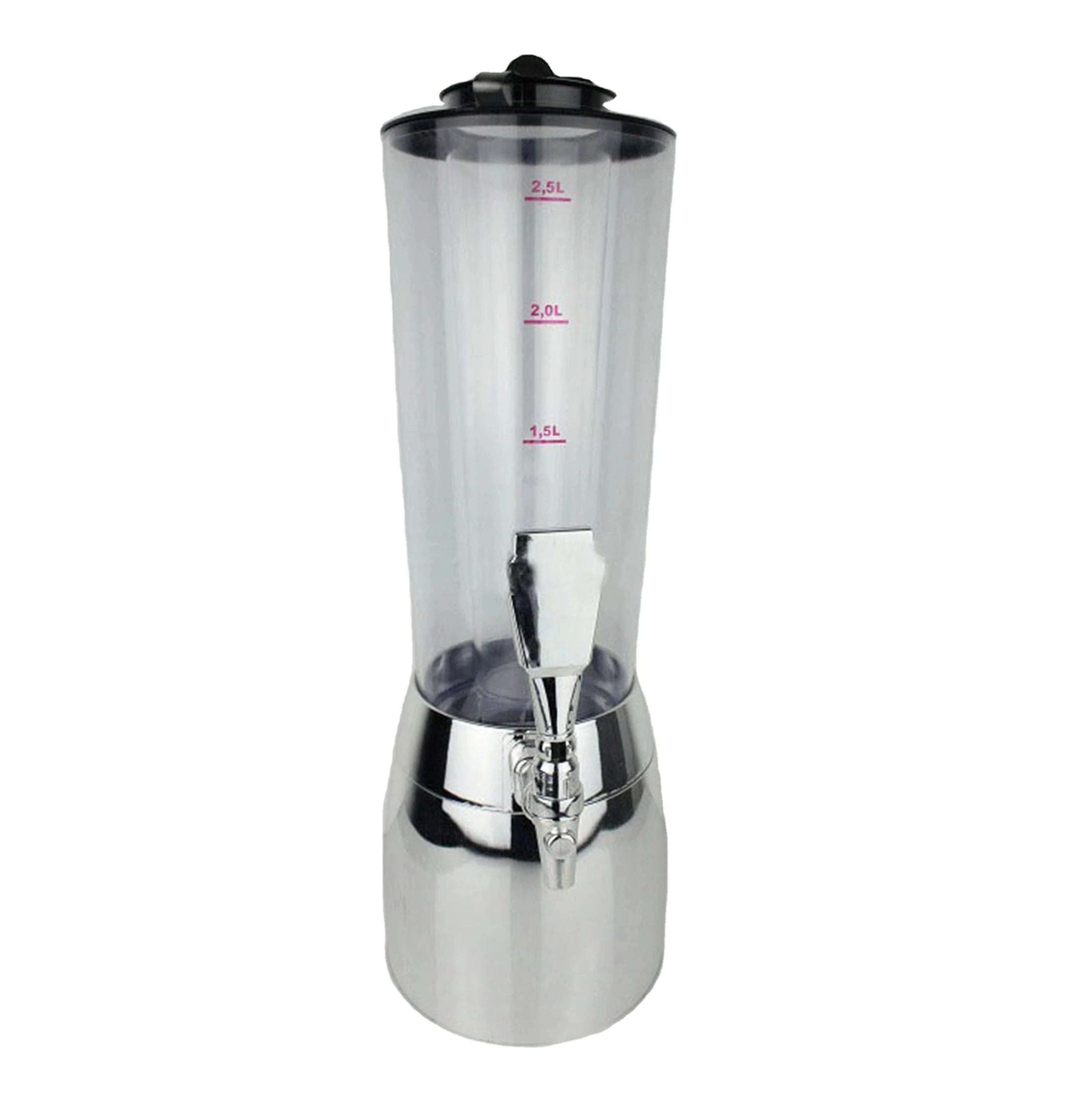 Portable 2.5L Beer Tower Beverage Juice Dispenser for Bar or KTV