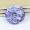 2026 Sodalite Donut Rainbow Round Donuts Natural Gemstones Stones Donuts Pendants Crystal Healing Folk Crafts
