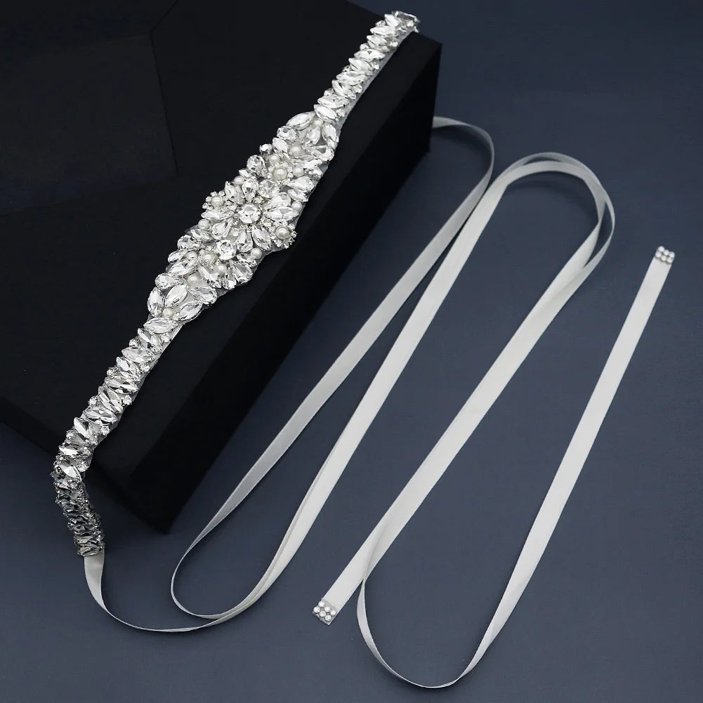 Luxury Waist Chain Bridal Dress Rhinestone Jewelry Accessories Chain Waist Belt for Wedding Dress Bridal