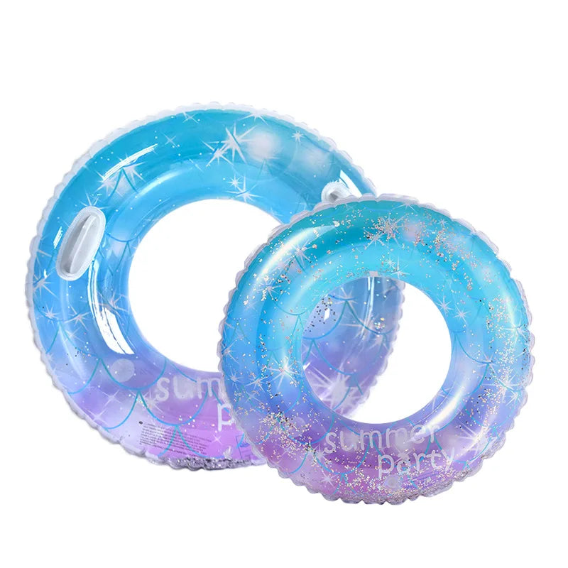 SP-492 the Thick Bright Star Swimming Circle Adult PVC Swimming Ring  Under the Arm Swimming Circle Wholesale