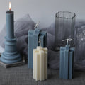 B-4061 Home Creative Restaurant Acrylic Candle Mold DIY Building Block Candle Mold Gift Box Decoration