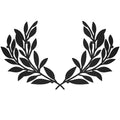 Metal Olive Tree Leaf Wall Decor Vine Branch Leaf Art Deco Cast Iron Scroll Sculptures Black Modern Hanging Birthday Home