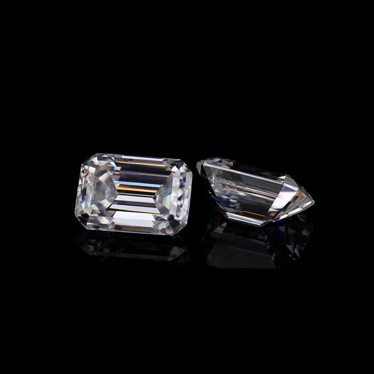 Wholesale Customize Size Emerald Cut Moissanite Loose Gemstone Radiant VVS Moissanite Stones DEF Color Synthetic Diamond