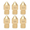 TWOTREES 5/10PCS Mk8 Nozzle 1.75MM Nozzle for 3D Printer CR10 CR10S Ender-3 Pro Extruder Brass Nozzle 0.2/0.3/0.4/0.5/0.6/0.8mm
