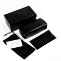 Wholesale Fashionable Soft Leather Sunglasses Set Case Black Glasses Box Custom Logo Sunglasses Packaging Boxes
