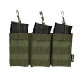 IDOGEAR Open Top 500D Nylon Fastmag Modular Triple Mag Pouch 5.56 Magazine Pouch Tactical Pouch Molle Mag Carrier