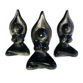 Natural Silver Obsidian Female Body Crystal Yoga Goddess Model for Gift Decoration
