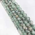 Natural Beads for Jewelry Making Crafts Kiwi Jasper Mountain Blue Smooth Gemstone Loose Beads