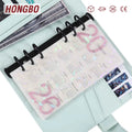 Hongbo Best Selling Waterproof Holographic A6 2026 Calendar Dashboard for Budget Binders As Loose-Leaf Insert for Organizer Gift