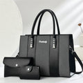 Large Pu Leather Oem Odm Black Color Nice Woman Hand Bag Brand Shoulder Luxury