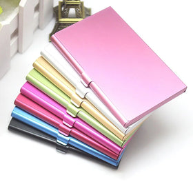 2024 Aluminium Customized Card case Custom logo for Designer Business Clip Luxury Metal Card Holder