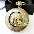 Fashion Men Women Retro Cool Smooth Face Automatic Mechanical Pocket Watches