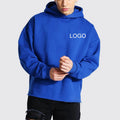 OEM Custom Logo Unisex Cropped Sweatshirts Plain No Drawstring Heavy Weight Hoodie Hem Raw Edge Bottom Cropped Hoodies Men