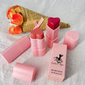 Private Label Makeup Vegan Blush Tint Blush Stick High Pigment Pink Heart Shape Long Lasting Blusher Stick