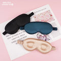 Luxury Smooth and Soft 3D Eyeshade 100% Mulberry Silk Eye Mask  for Airplane Travel
