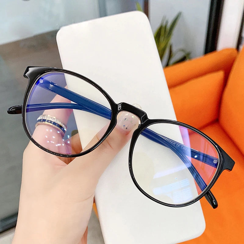 Anti-Blue Light Screen Protector Women Men Vintage Fashion Computer Blue Light Blocking Glasses Monturas Tr90 for Adults Stylish