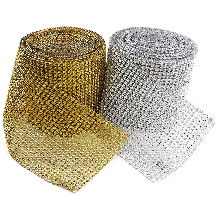 Factory Wholesale Fashion 24 Rows Without Rhinestones Hollow Plastic Mesh Trimming for Garment Shoes Bags DIY Craft Accessories