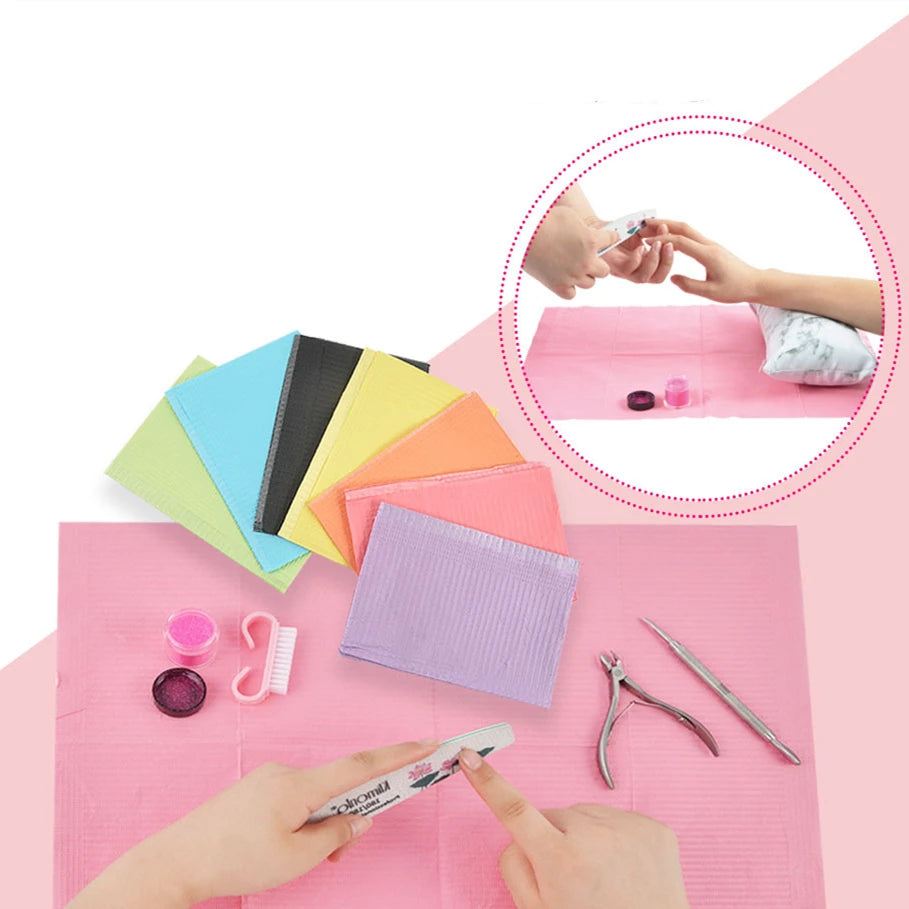 Disposable Waterproof Nail Art Paper Pads Nail Table Mat