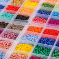 Cheap Price 8 Grid 3mm Glass Solid Color Seed Beadcristal Beads Seed Matsonobulk Seed Beads