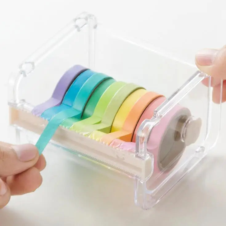 Transparent Visible Desktop Multi Washi Masking Tape Dispenser Washi Tape Cutter
