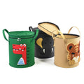 China Factory Round Foldable Sturdy Large Travel Stuffed Animal Toy Storage Felt Hat Storage Basket with Lid