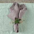 Custom Embroidered Classic Style Christmas Macrame Dinner Linen Cloth Napkin for Cocktail Parties Weddings Restaurants