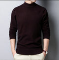 Autumn and Winter New Men Turtleneck Pullover Sweater Fashion Solid Color Thick and Warm Bottoming Shirt Male Brand Clothes
