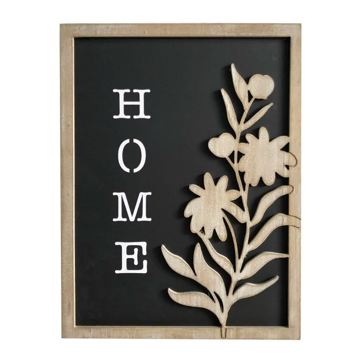 Modern Farm Home Decor Art Deco Spring Wood MDF Handicraft Wall Panel Decorative