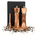 Premium Ceramic Core Grinder Mechanism Customized Solid Wood Adjustable Hand Shaker Salt and Pepper Mill