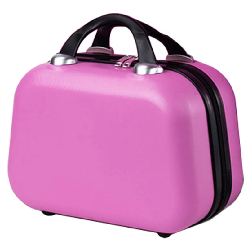 14Inch Cosmetic Case Box Beauty Makeup Case Bag Organizer Travel Suitcase Luggage Storage Bag Hand Bag for Girls