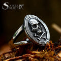 SS8-1073R Stainless Steel Hip Hop Style Punk Skull Ring Jewelry Gift