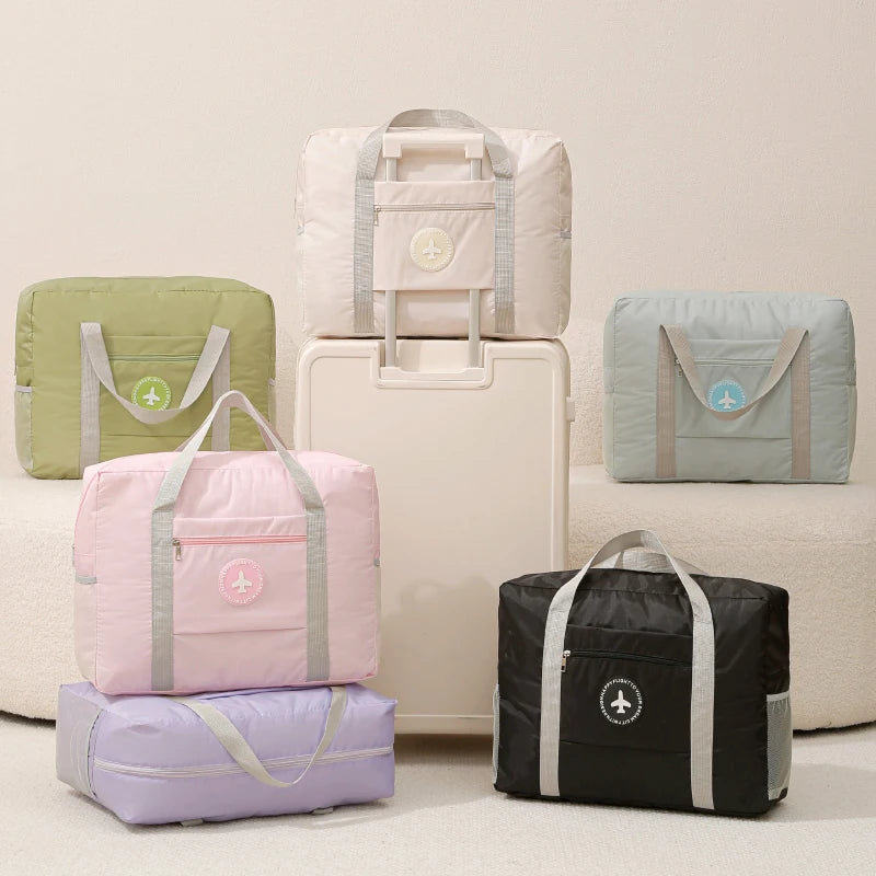 HANFEIZI Fresh Colors Portable Storage Bags Duffel Bag Boarding Luggage Bag