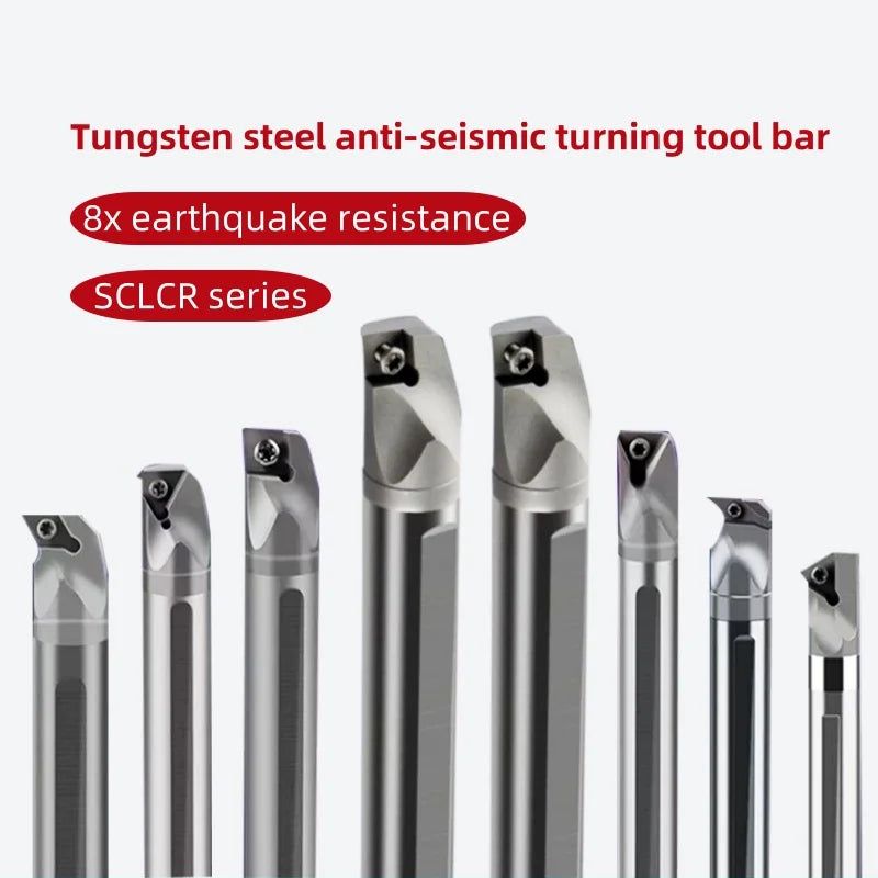 Industrial 92HRC Carbide Turning Toolholder - Shockproof SCLCR STUBR CNC Lathe Tool RoHS