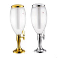Promotion Desktop Portable Ice-Cooled Plastic Draft Beer Dispenser Ceramic Filter Deer Tower 3 Liters Beer Set Bar Eco-Friendly