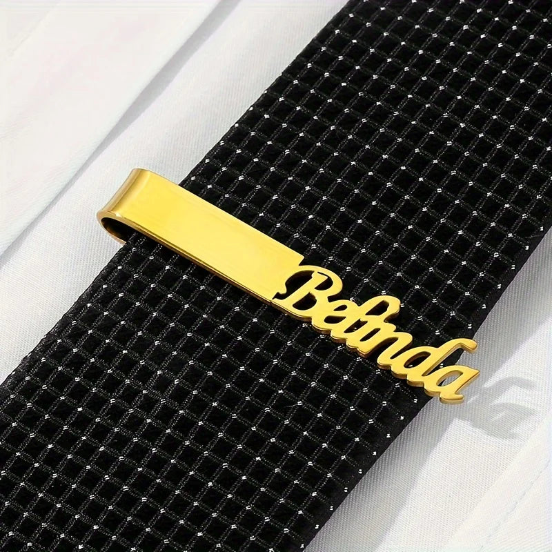 Simple Skeleton Gold Classic Safety Uniform Set Gold Lead Clip Jewelry Tie Clip