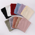 High Quality Malaysia Women Islamic Shawls Muslim Hijabs Headscarf Bawal Tudung Embroidery Edge Scarf Chiffon Hijab