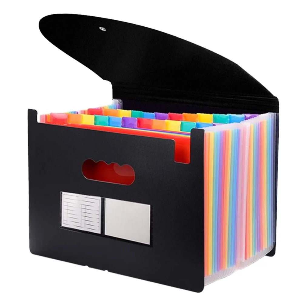 Hot Sale 13 Pockets Stationery PP A4 Size Letter File Folder Document Accordion Bag Expanding File Folder with Custom logo