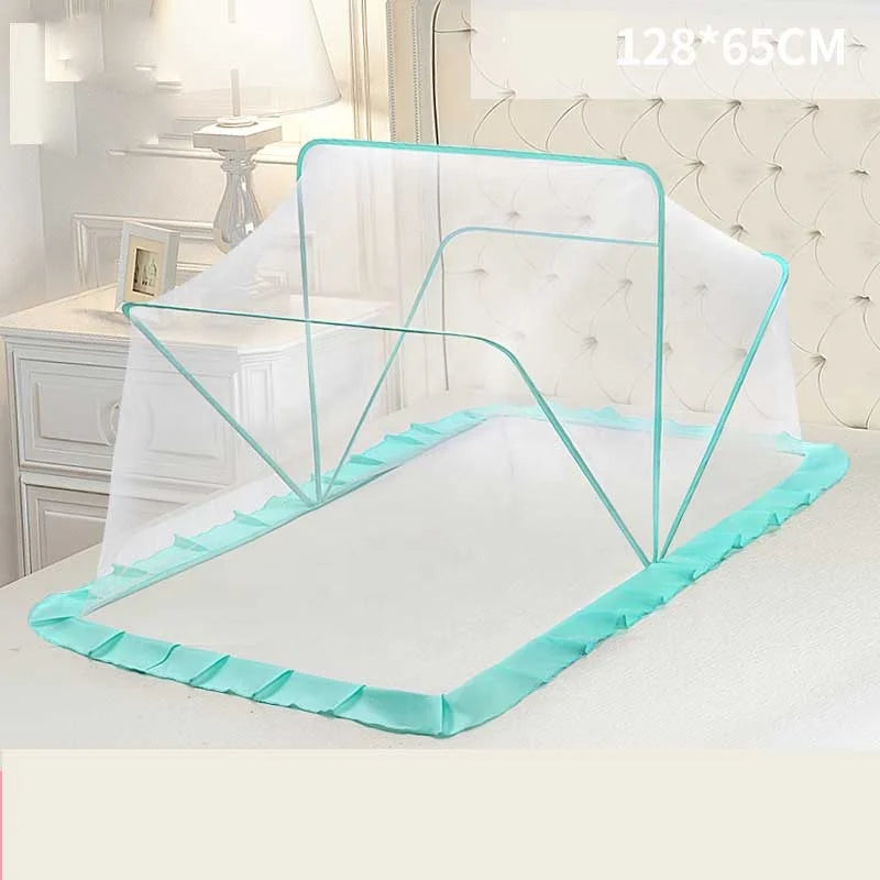 Wind Valley Double-Layer One Bedroom Instant Pop-Up Portable Baby Travel Bed Mosquito Net Pad Waterproof UV50+ Steel Wire Tent
