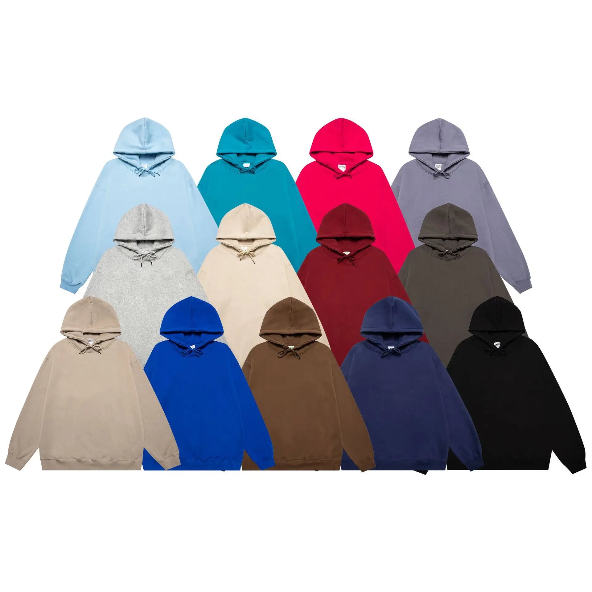 Custom Design No Pocket Hoodie Puff Print Embroidery Hoodie logo Custom Oversized Streetwear Hoodies for Men