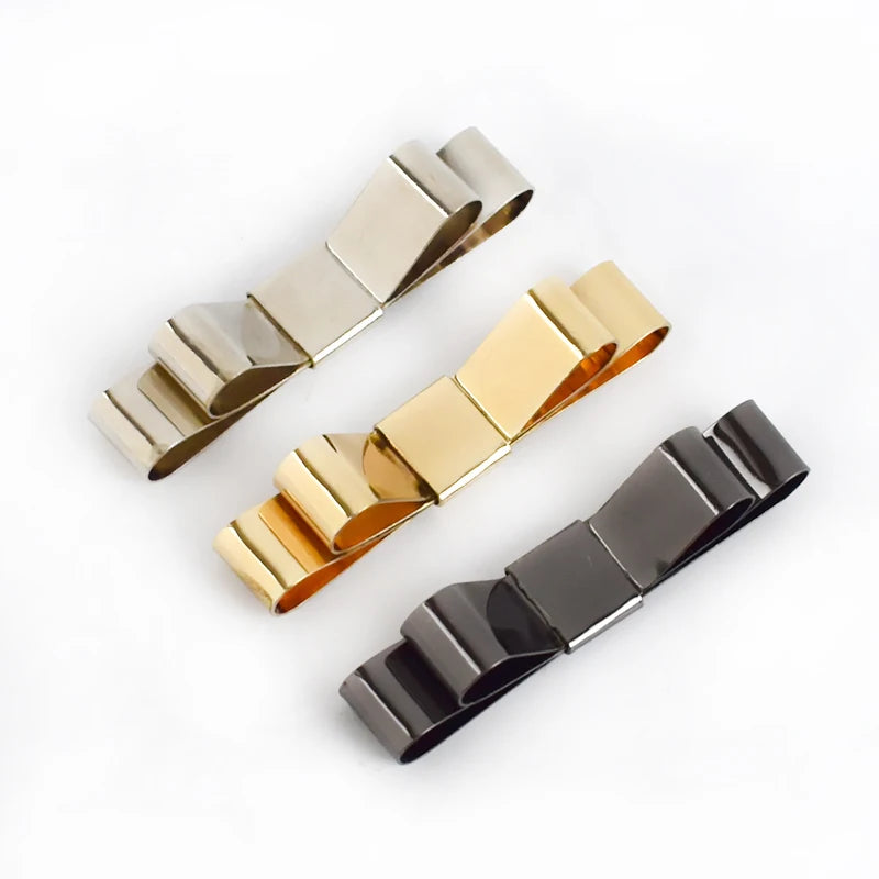 Deepeel BF708 55x10mm DIY Hardware Parts Accessories Buckle Bow-knot Shoes Bag Decoration Clip Buckle Clasp